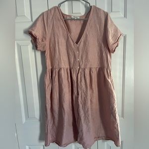 Madewell linen blend dress